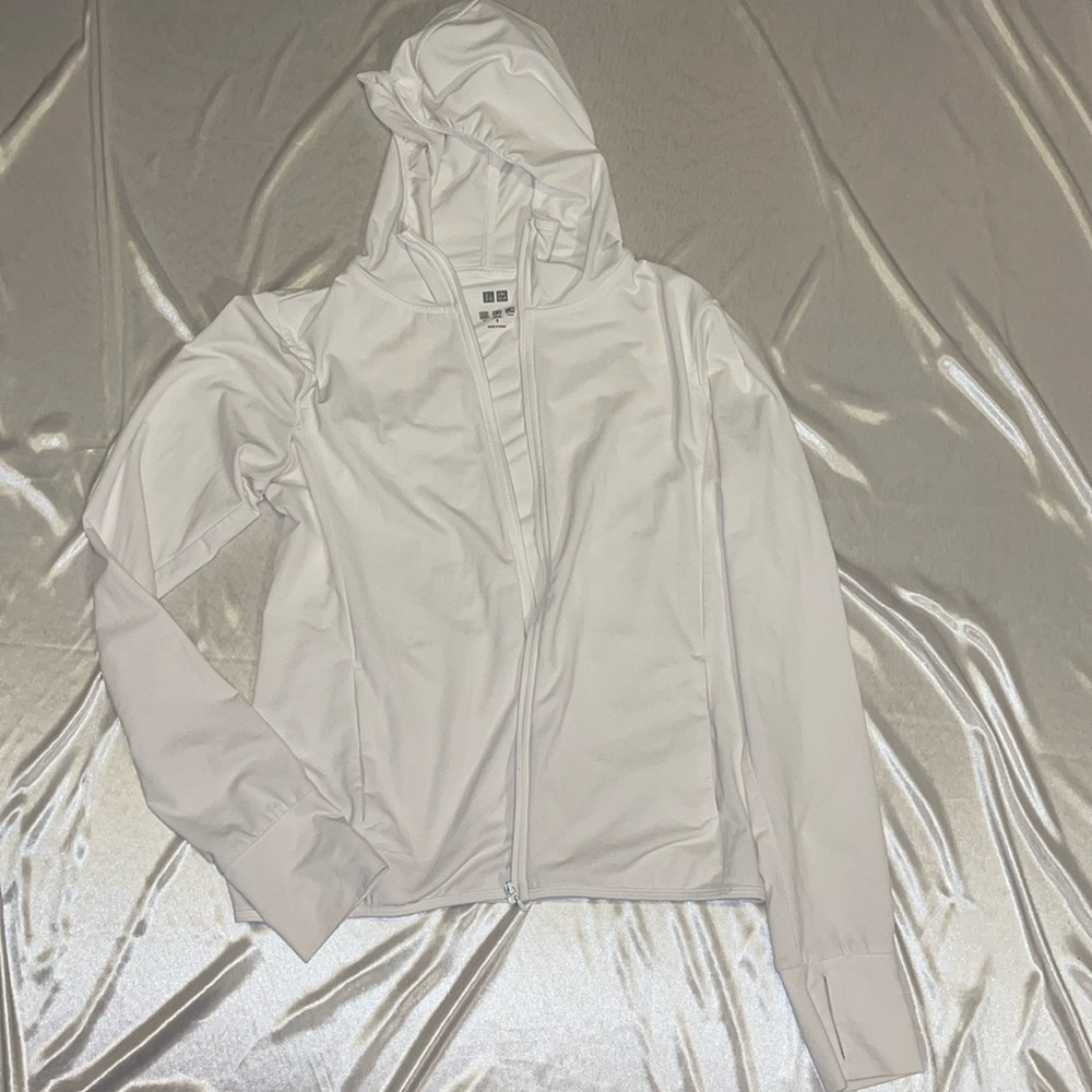 White Zip Up Hoodie Athletic